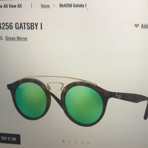 Authentic Ray Ban Gatsby I! Lightly worn!